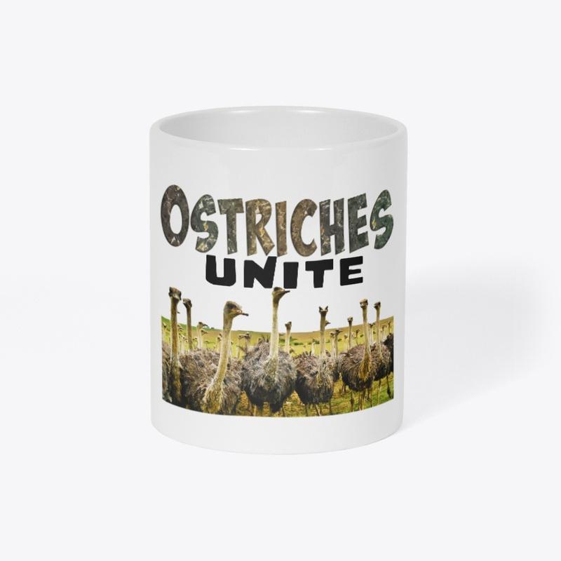 Ostriches Unite! Graphic Print